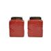 Drew DeRose Designs Salt & Pepper Shaker Set Ceramic in Red | 3 H x 2 W in | Wayfair 39605R