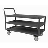 Durham Manufacturing Service Utility Cart Metal in Gray | 49.19 H x 37.38 W x 24 D in | Wayfair LDO-2448-3-95