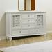 Darby Home Co Ecker Wooden 11 Drawer Combo Dresser Wood in White | 40 H x 61.25 W x 18.5 D in | Wayfair 21AEF21C03084DC4904B28A359026302