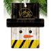Fan Creations Snowman Holiday Shaped Ornament Wood in Black/Brown/White | 4.25 H x 4 W x 0.25 D in | Wayfair C0980-Iowa