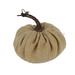 The Twillery Co.® Carey Burlap Pumpkin Decorative Accent Plastic in Brown | 5.5" H x 5.86" W x 5.86" D | Wayfair 02918BA6B137421FB554A87151395D74