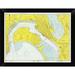 East Urban Home 'Nautical Chart - San Diego Bay ca. 1974' Framed Graphic Art Print Paper in Blue/Yellow | 9 H x 12 W x 1 D in | Wayfair