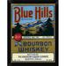 East Urban Home 'Blue Hills Bourbon Whiskey' Framed Graphic Art Print Paper in Blue/Green | 12 H x 9.02 W x 1 D in | Wayfair EASN7786 39525166