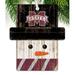 Fan Creations Snowman Holiday Shaped Ornament Wood in Black/Brown/White | 4.25 H x 4 W x 0.25 D in | Wayfair C0980-Mississippi State