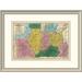 East Urban Home 'Map of the Western States, 1839' Framed Print Paper in Green/Pink/Yellow | 22 H x 30 W x 1.5 D in | Wayfair EASN4369 39508346