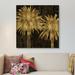 East Urban Home Palms in Gold II by Kate Bennett - Gallery-Wrapped Canvas Giclée Print Canvas, in Black/Green/Yellow | Wayfair EAUU1490 37488462