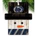 Fan Creations Snowman Holiday Shaped Ornament Wood in Black/Brown/White | 4.25 H x 4 W x 0.25 D in | Wayfair C0980-Penn State