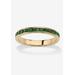 Women's Yellow Gold Plated Simulated Birthstone Eternity Ring by PalmBeach Jewelry in May (Size 9)