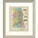 East Urban Home 'Guide Map of Chicago, 1869' Framed Print Paper in Green/Pink/Yellow | 24 H x 20 W x 1.5 D in | Wayfair EASN4210 39507774