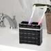 Ebern Designs Berna Toothbrush Holder Resin in Black | 4.33 H x 4.13 W in | Wayfair EBDG2499 42834748
