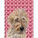 East Urban Home Dalmatian Hearts Love & Valentine's Day House Vertical Flag, Polyester in Red/Pink | 40 H x 28 W in | Wayfair