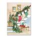 The Holiday Aisle® 'Night Before Christmas II' Print on Wrapped Canvas in Blue/Green/Red | 19 H x 14 W x 2 D in | Wayfair