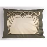 East Urban Home Feminine Art Nouveau Sham Polyester | 20 H x 26 W x 0.1 D in | Wayfair FA4236CFB7834BE0AA111168542E50B9