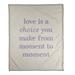 East Urban Home Love Is A Choice Quote Fleece Blanket Microfiber/Fleece/Microfiber/Fleece in Gray/White | 60 W in | Wayfair