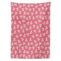 East Urban Home Country Home Tablecloth Polyester in Gray/Pink | 52 D in | Wayfair D950F4E8C46B49119DE299C120668D94