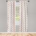 East Urban Home Ice Cream Semi-Sheer Rod Pocket Curtain Panels Polyester | 84 H in | Wayfair C5F90BA41FC349A093533A2C7AED1DFC