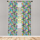 East Urban Home Woodland Floral Semi-Sheer Rod Pocket Curtain Panels Polyester | 84 H in | Wayfair F04F3B25393A49ADBFDEF92778DBB482