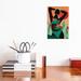 East Urban Home 'Esperanza' by Reyna Noriega - Painting Print Canvas, Wood in Black/Green/Red | 12 H x 8 W x 0.75 D in | Wayfair