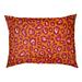 East Urban Home San Francisco Football Outdoor Dog Pillow Polyester in Red/Orange/White | Small (18" W x 28" D x 4" H) | Wayfair