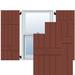 Ekena Millwork Series # 5 Exterior Cedar Board-N-Batten Shutters Pair Wood in Red | 76 H x 18 W x 1.5 D in | Wayfair RWB18X076RWW