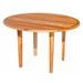 EcoDecors Oasis Round Teak Dining Table Indoor & Outdoor 48" Diameter, Solid Wood in Brown | 30 H x 48 W x 48 D in | Wayfair RD-TB-2a
