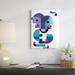East Urban Home Out Of Focus by Antony Squizzato - Gallery-Wrapped Canvas Giclée Canvas in Black/Blue/Green | 12 H x 8 W x 0.75 D in | Wayfair