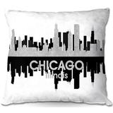 East Urban Home Chicago Illinois Throw Pillow Polyester/Polyfill blend | 16 H x 16 W x 4 D in | Wayfair ESTP1165 40677233