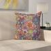 East Urban Home Paisley Decor Vintage Indian Square Pillow Cover Polyester | 16 H x 16 W x 2 D in | Wayfair ETHE1553 44278865