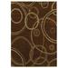 Brown/White 108 x 0.4 in Area Rug - EXQUISITE RUGS Metropolitan Geometric Hand-Knotted Wool Area Rug in Brown/Beige Wool | 108 W x 0.4 D in | Wayfair