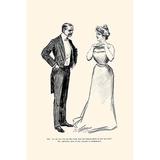 Buyenlarge Unnecessary Kissing by Charles Dana Gibson - Unframed Graphic Art Print in White | 36 H x 24 W x 1.5 D in | Wayfair 0-587-27720-3C2436