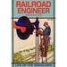 Buyenlarge Railroad Engineer Magazine: Life of the Signalmen - Advertisements Print in Blue/Yellow | 30 H x 20 W x 1.5 D in | Wayfair