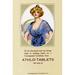 Buyenlarge Athlo - Ointment for Croup, Cold or Sore Throat - Advertisements Print in Blue | 30 H x 20 W in | Wayfair 0-587-25528-5C2030