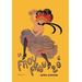 Buyenlarge Le Frou Frou by Leonetto Cappiello Vintage Advertisement in Black/Gray/Yellow | 42 H x 28 W in | Wayfair 0-587-00223-9C2842