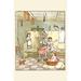 Buyenlarge 'Maid Washes The Babies in The Laundry Room' by Randolph Caldecott Painting Print in White | 36 H x 24 W x 1.5 D in | Wayfair