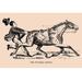 Buyenlarge The Invisible Jockey - Graphic Art Print in Black/Gray | 20 H x 30 W x 1.5 D in | Wayfair 0-587-22120-8C2030