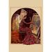 Buyenlarge 'Medieval Girl Sews a Tapestry' by Needlecraft Magazine Painting Print in Brown | 30 H x 20 W x 1.5 D in | Wayfair 0-587-24692-8C2030