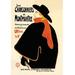 Buyenlarge 'Les Chansonniers de Montmartre' by Toulouse Lautrec Vintage Advertisement in Black/Orange | 42 H x 28 W x 1.5 D in | Wayfair