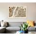 East Urban Home 'New York City Street Map, Browns, Horizontal' By Michael Tompsett Graphic Art Print on Canvas, in Black/Brown/White | Wayfair