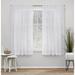 Amalgamated Textiles Exclusive Home Spirit Woven Pouf Applique Sheer Rod Pocket Curtain Panel Pair Polyester | 96 H in | Wayfair EH8156-01 2-96R