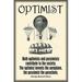 Buyenlarge Optimist - Advertisements Print in Black | 30 H x 20 W x 1.5 D in | Wayfair 0-587-22280-8C2030