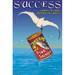 Buyenlarge 'Success' by Wilbur Pierce Vintage Advertisement in Blue/Red | 30 H x 20 W x 1.5 D in | Wayfair 0-587-22326-xC2030