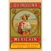 Buyenlarge 'Quinquina Mexican' Vintage Advertisement in Green/Red/Yellow | 30 H x 20 W x 1.5 D in | Wayfair 0-587-24621-9C2030