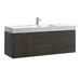 Kaydis Ivy Bronx 60" Wall Mounted Single Sink Bathroom Vanity Wood/Plastic in Gray | 23.7 H x 60 W x 19 D in | Wayfair