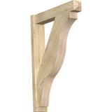 Ekena Millwork Funston Craftsman Outlooker Wood in Brown | 42 H x 6 W x 30 D in | Wayfair OUT06X30X42FST04RDF