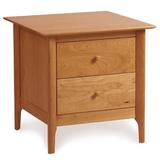 Copeland Furniture Sarah 2 Drawer Nightstand Wood in Red | 24 H x 24 W x 24 D in | Wayfair 2-SRH-20-03