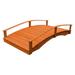 A&L Furniture Garden Bridge, Wood in Brown | 22 H x 118 W x 38 D in | Wayfair 3110-REDWOOD