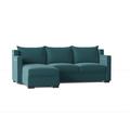 Blue Sectional - My Chic Nest Parker 96" Wide Left Hand Facing Modular Sofa & Chaise | 34 H x 96 W x 68 D in | Wayfair 542-1065-1150