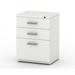 Friant My-Hite Metal Vertical Filing Cabinet w/ 3 Drawers, 4 Hiden Casters, Glide Suspension Metal/Steel in White | 27.25 H x 15 W x 20 D in | Wayfair