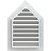 Ekena Millwork Peaked Top Gable Vent Functional, PVC Gable Vent w/1" x 4" Flat Trim Frame | 25" H x 19" W x 3" D | Wayfair GVPPE14X2001FUN-06