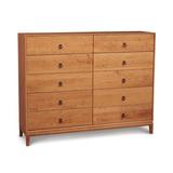 Copeland Furniture Mansfield 10 Drawer 66.13" W Solid Wood Dresser Wood in Red | 51.88 H x 66.13 W x 18 D in | Wayfair 2-MAN-92-03